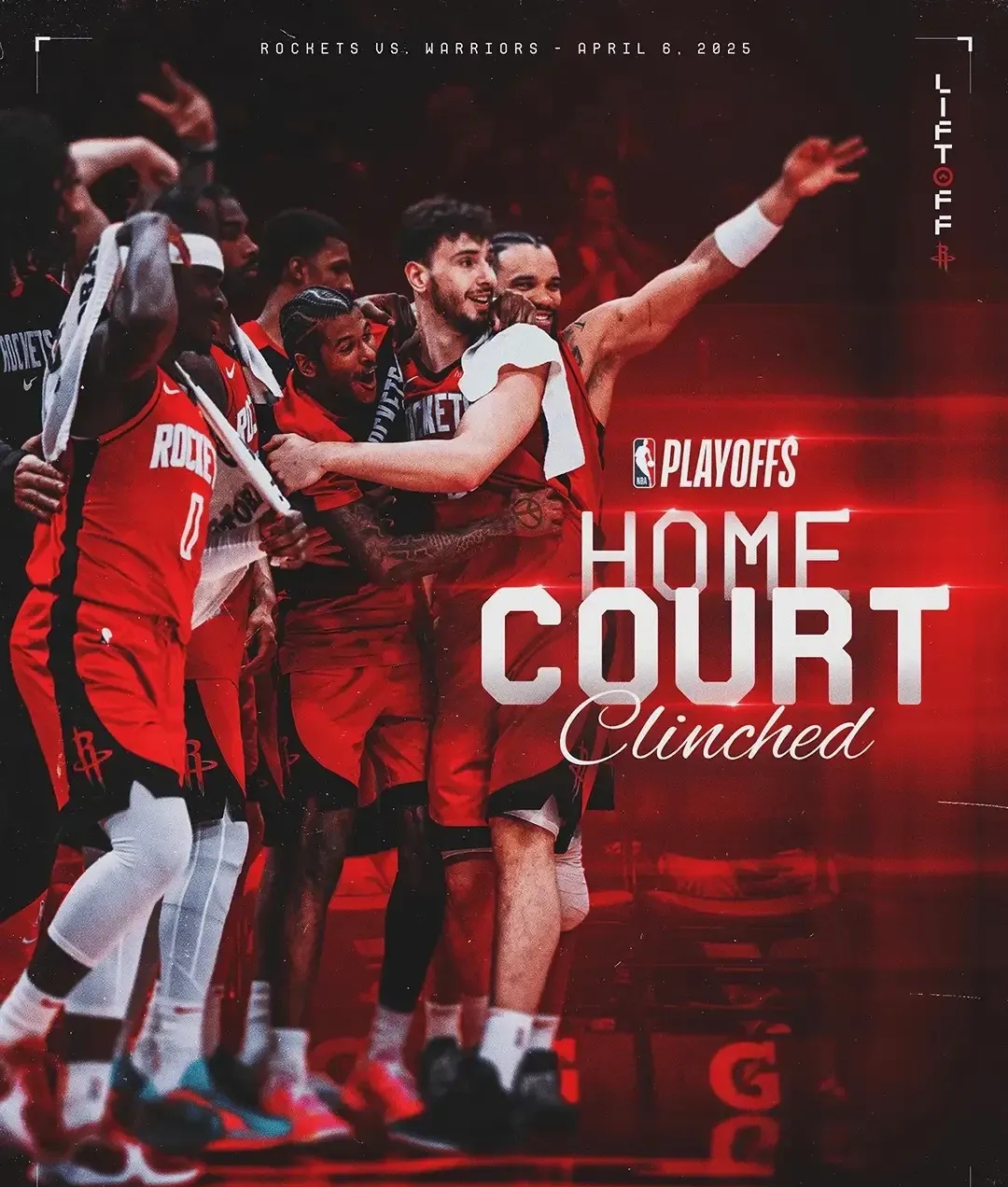 火箭队中场球员突破连胜，锁定季后赛资格的简单介绍